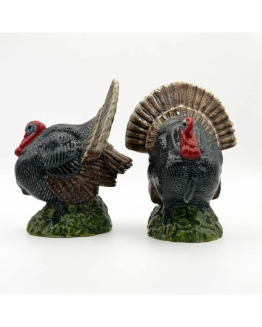 Turkey - Salt and Peppers Quail Ceramics pots set shaker cute unique cool