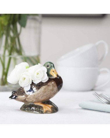 Stockente, Ente - Mini Blume Vase Quail Ceramics vasen deko blumenvase blume vase design dekoration spezielle schöne kitatori...