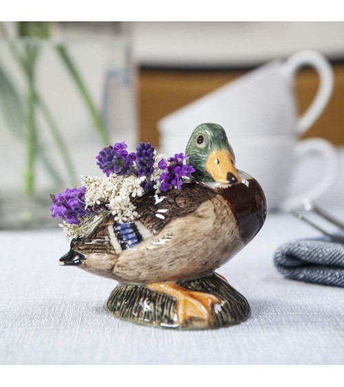 Canard colvert - Mini vase à fleurs Quail Ceramics design fleur décoratif original kitatori suisse