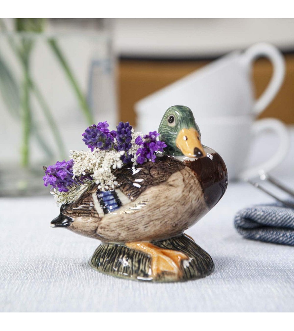 Canard colvert - Mini vase à fleurs Quail Ceramics design fleur décoratif original kitatori suisse