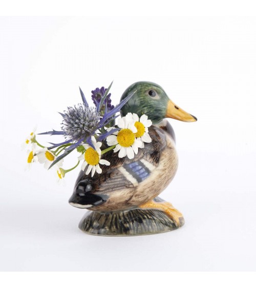 Canard colvert - Mini vase à fleurs Quail Ceramics design fleur décoratif original kitatori suisse