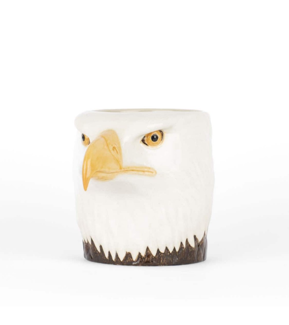 Bald eagle - Animal Pencil pot & Flower pot Quail Ceramics pretty pen pot holder cutlery toothbrush makeup brush