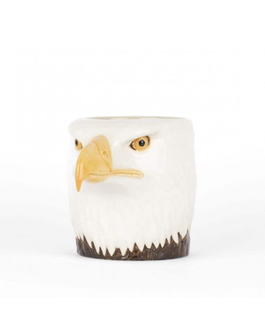 Bald eagle - Animal Pencil pot & Flower pot Quail Ceramics pretty pen pot holder cutlery toothbrush makeup brush