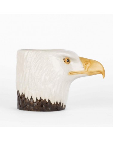 Bald eagle - Animal Pencil pot & Flower pot Quail Ceramics pretty pen pot holder cutlery toothbrush makeup brush