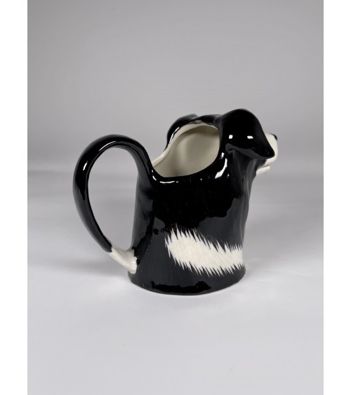 Small milk jug - Border Collie Quail Ceramics small pitcher coffee mini milk jugs