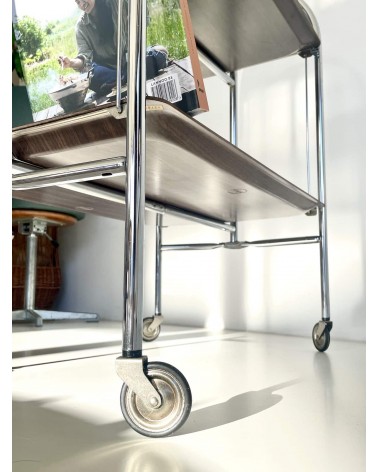 Gerlinol Dinett - Vintage Folding Serving Trolley kitatori switzerland vintage furniture design classics