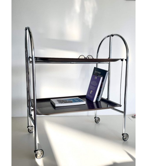 Gerlinol Dinett - Vintage Folding Serving Trolley kitatori switzerland vintage furniture design classics