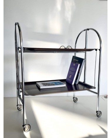 Gerlinol Dinett - Vintage Folding Serving Trolley kitatori switzerland vintage furniture design classics