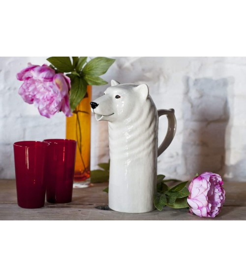 Water Jug - Polar Bear Quail Ceramics carafe jug glass design