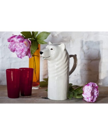 Brocca per Acqua - Orso Polare Quail Ceramics caraffa brocca acqua vetro design ceramica