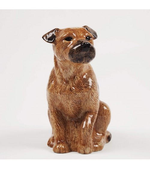 Vase à fleurs - Border Terrier Quail Ceramics design fleur décoratif original kitatori suisse