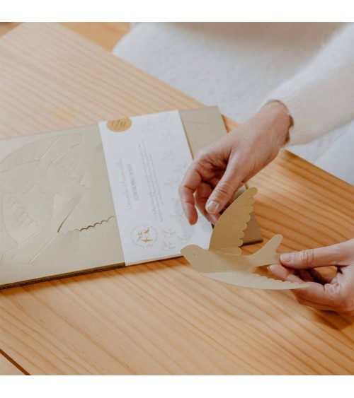 Schwalben aus Papier - Wanddeko