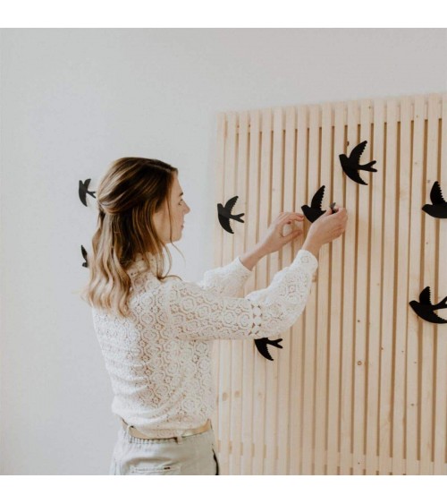 Paper swallows - Wall decoration