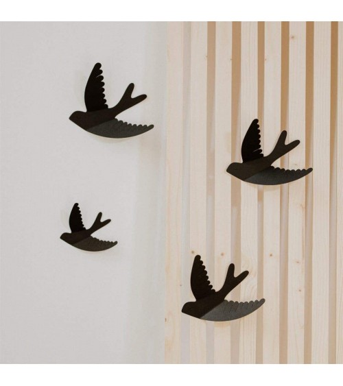 Paper swallows - Wall decoration