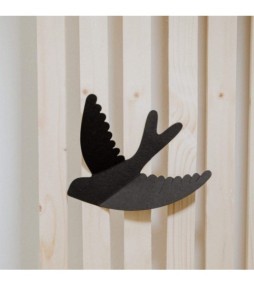 Schwalben aus Papier - Wanddeko