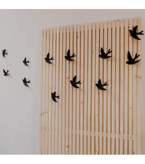 Paper swallows - Wall decoration