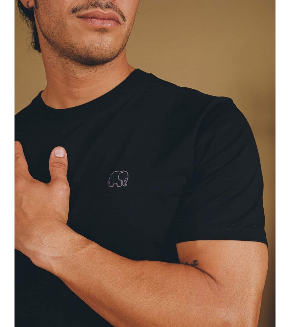 Organic Essential Black T-Shirt Trendsplant Tee shirts bio organic cotton ethical sustainable tshirt