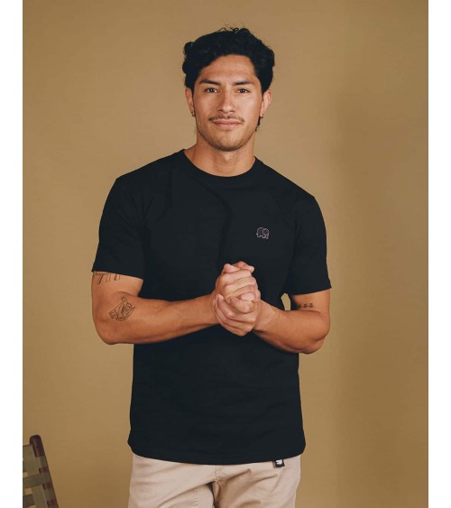 Organic Essential Black T-Shirt Trendsplant Tee shirts bio organic cotton ethical sustainable tshirt