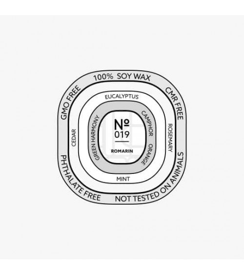N°19 Rosmary - Natural handmade scented candle handmade good smelling candles shop store