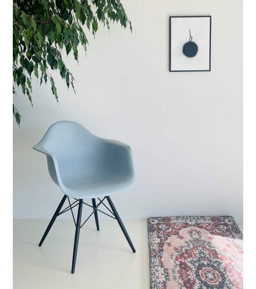 Eames Plastic Armchair DAW - VITRA - Usate kitatori mobili Oggetto di design vintage svizzera