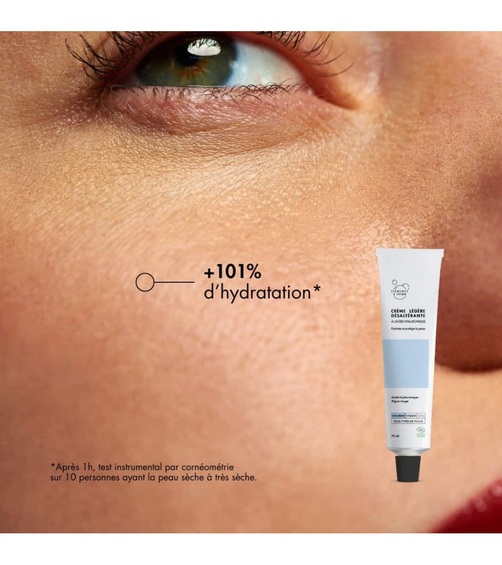 Leichte, durstlöschende Gesichtscreme Clémence et Vivien naturkosmetik marken vegane kosmetik producte kaufen