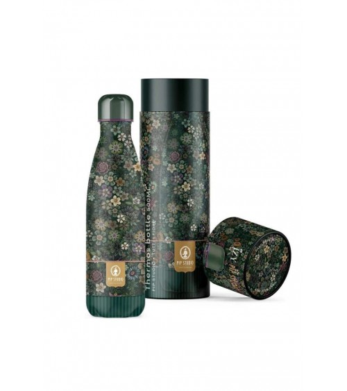 Alle Blumen - Thermo Trinkflasche - Grün IZY Bottles trink thermos flaschen wasserflaschen sport kaufen