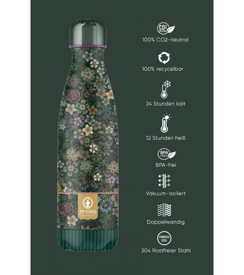 All flowers - Thermos Bootle 500 ml - Green IZY Bottles best water bottle