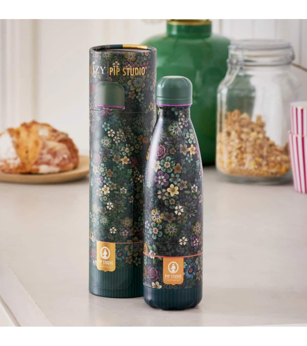 Alle Blumen - Thermo Trinkflasche - Grün IZY Bottles trink thermos flaschen wasserflaschen sport kaufen