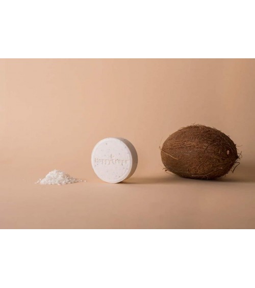 Totally Coco Nuts - Shampoing solide naturel HappySoaps meilleur doux sans bouteille emballage plastique