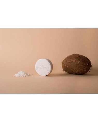 Totally Coco Nuts - Shampoing solide naturel HappySoaps meilleur doux sans bouteille emballage plastique