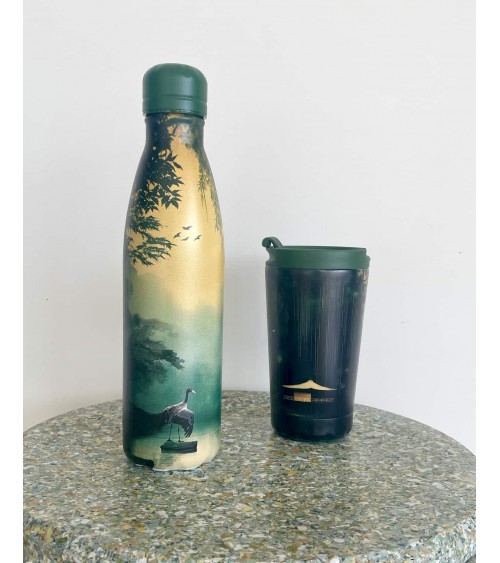 Bamboo Glow - Mug Isotherme IZY Bottles gourde sport metal d eau aluminium thé design