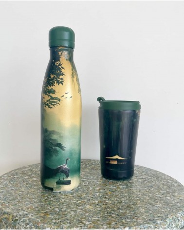 Bamboo Glow - Mug Isotherme IZY Bottles gourde sport metal d eau aluminium thé design