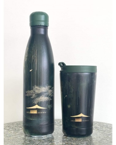 Bamboo Glow - Mug Isotherme IZY Bottles gourde sport metal d eau aluminium thé design