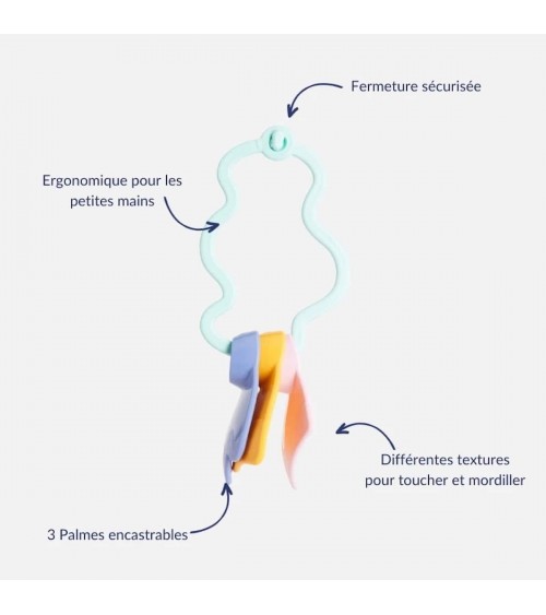 Hochet bébé Le rêveur - Jouet d'éveil, hochet de dentition Le Jouet Simple Idée cadeau naissance 1 an bebe fillette