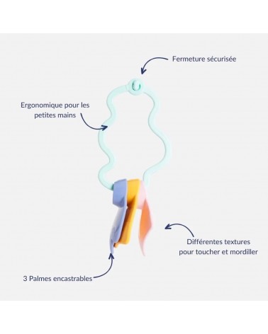 Hochet bébé Le rêveur - Jouet d'éveil, hochet de dentition Le Jouet Simple Idée cadeau naissance 1 an bebe fillette