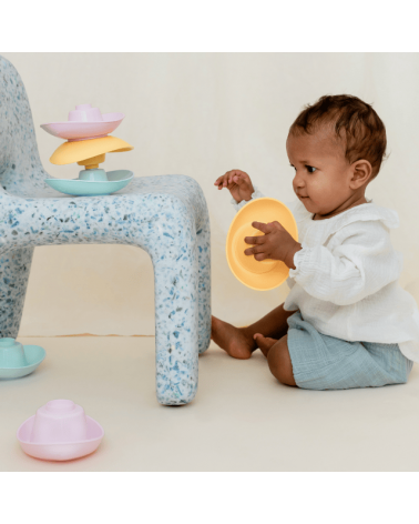 6 bunte stapelbare Boote - Badespielzeug für babys Le Jouet Simple geschenkidee schweiz kaufen