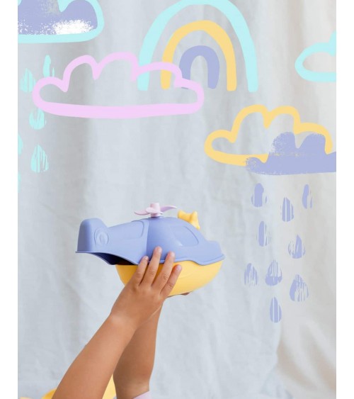 Wasserflugzeug & Boot 2-in-1 - Blau & Gelb - Badespielzeug Le Jouet Simple geschenkidee schweiz kaufen