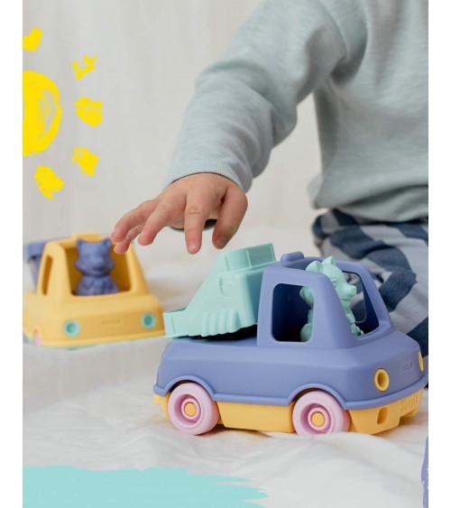 Der Feuerwehrauto - Blau und Rosa Le Jouet Simple geschenkidee schweiz kaufen