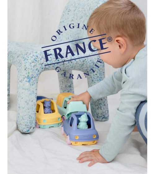 Le Camion de Pompier - Bleu et Rose Le Jouet Simple idée cadeau original suisse