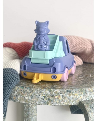 Der Feuerwehrauto - Blau und Rosa Le Jouet Simple geschenkidee schweiz kaufen