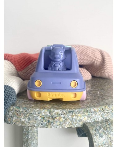 Der Feuerwehrauto - Blau und Rosa Le Jouet Simple geschenkidee schweiz kaufen