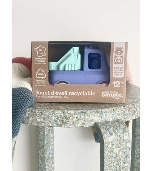 Der Feuerwehrauto - Blau und Rosa Le Jouet Simple geschenkidee schweiz kaufen