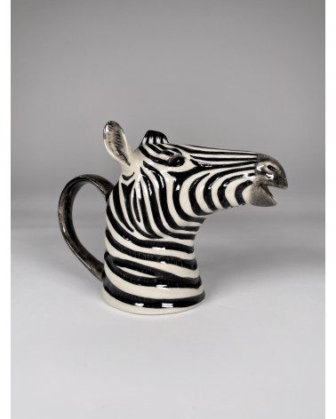 Small milk jug - Zebra Quail Ceramics small pitcher coffee mini milk jugs