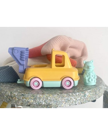 Le Camion de Pompier - Jaune et Rose Le Jouet Simple idée cadeau original suisse