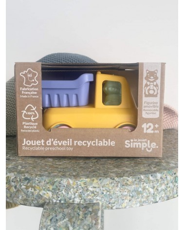 Der Kipplaster - Gelb und Rosa Le Jouet Simple geschenkidee schweiz kaufen