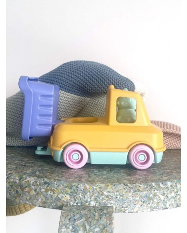 Le Camion Benne - Jaune et Rose Le Jouet Simple idée cadeau original suisse
