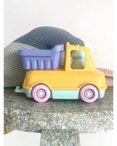 Le Camion Benne - Jaune et Rose Le Jouet Simple idée cadeau original suisse