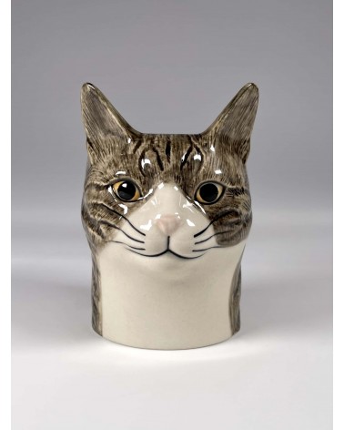 Millie - Stiftehalter & Blumentopf - Katze Quail Ceramics schreibtisch büro kinder besteckbehälter make up pinselhalter