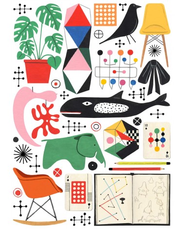 Eames - Puzzle 1000 pezzi Happily Puzzles Kitatori