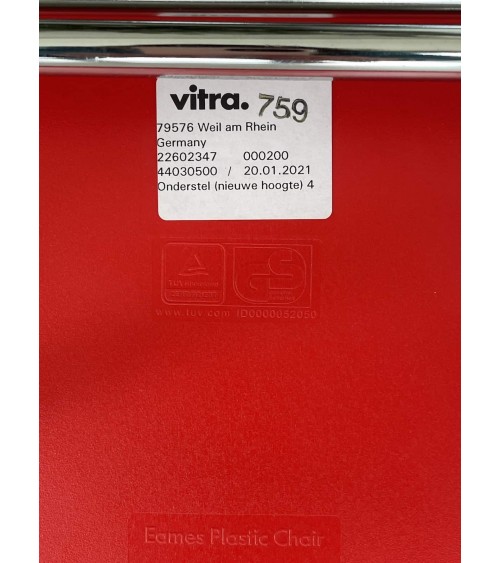 Eames Plastic Side chair DSX - VITRA - Usate kitatori mobili Oggetto di design vintage svizzera